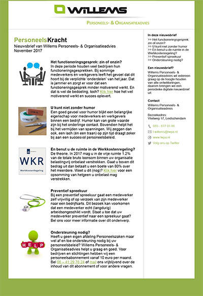 Nieuwsbrief november 2017