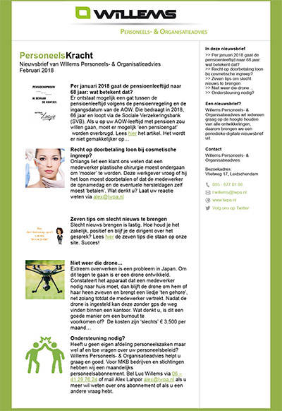 Nieuwsbrief februari 2018