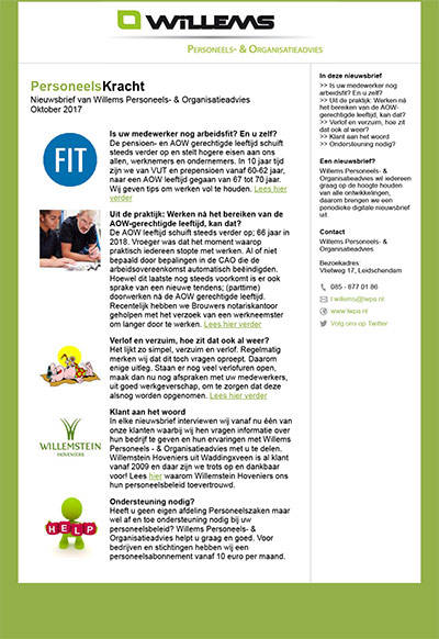 Nieuwsbrief oktober 2017